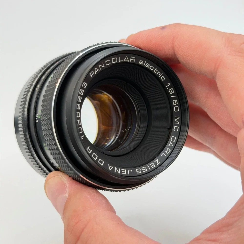 Carl Zeiss Jena Pancolar Electric 50mm f1.8 MC M42 Mount Prime Lens DDR CLEAN